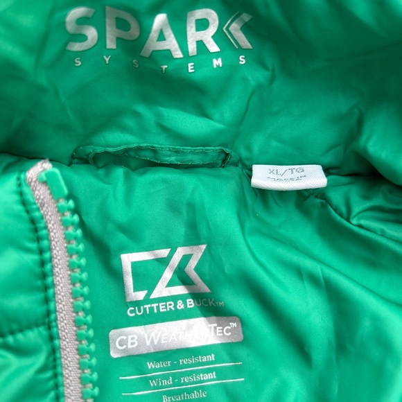 Cutter & Buck Men’s Spark System Packable Full Zip Quilted Green Jacket Size XL - Picture 4 of 7